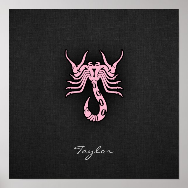 Light Pink Scorpio Poster (Vorne)