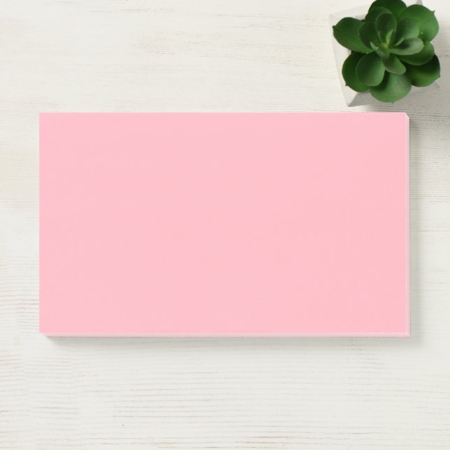 Light Pink Simple 10" x 6" Post-it Klebezettel (Büro)