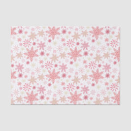 Light Pink Snowflakes Weihnachten Seidenpapier