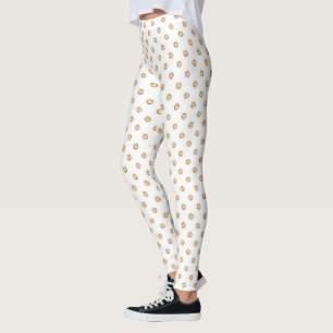 Light Pink und Gold Jewel Leggings