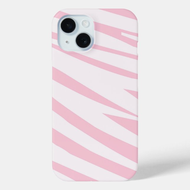 Light Pink Zebra Muster Case-Mate iPhone Hülle (Rückseite)