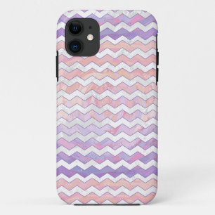 Light Pink Zig Zag Muster iPhone 11 Hülle
