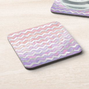 Light Pink Zig Zag Muster Untersetzer