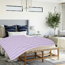 Light Purple Chevron Pattern Sherpa Blanket Sherpadecke