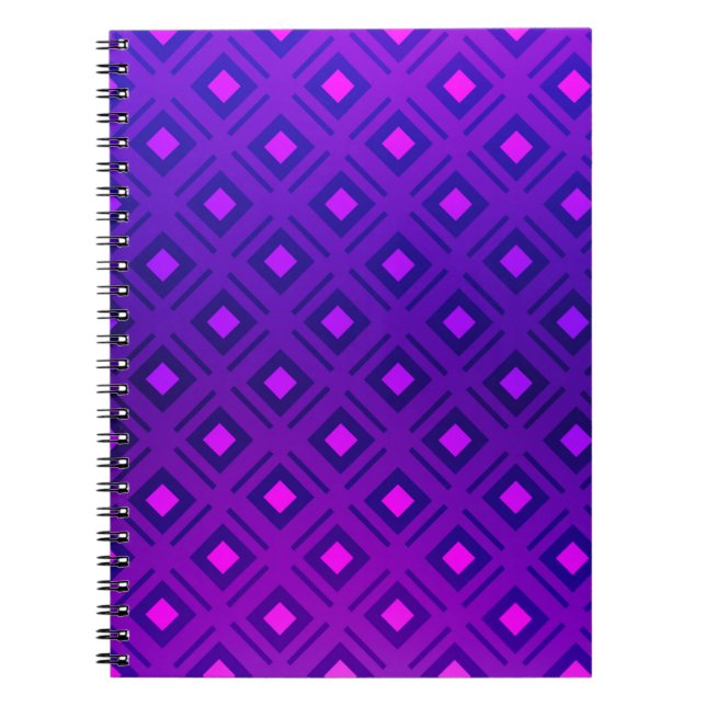 Light Purple layout with lines, rectangle. Shining Notizblock (Vorderseite)