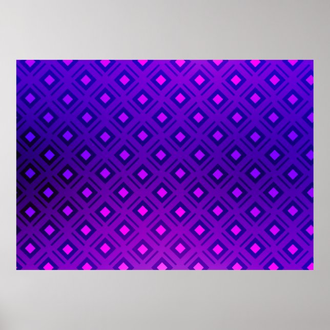 Light Purple layout with lines, rectangle. Shining Poster (Vorne)
