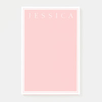 Light Rose Pink | Ihr Name in Weiß