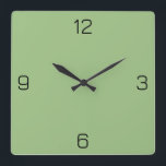 Light Sage Green 9DC183 Color - Option zum Hinzufü Quadratische Wanduhr<br><div class="desc">Fügen Sie einen Namen, Initialen oder Text hinzu, oder behielt Sie die Farbe alleine. Farbkoordinaten mit anderen Elementen des Ladens basierend auf dem Namen und dem HEX-Code (sechsstellige Hex-Triole). Verwenden Sie diesen Code, um andere Elemente zu mischen, zu ergänzen und anzupassen, um diese zu ergänzen oder um anderen Auflistungen hinzuzufügen....</div>
