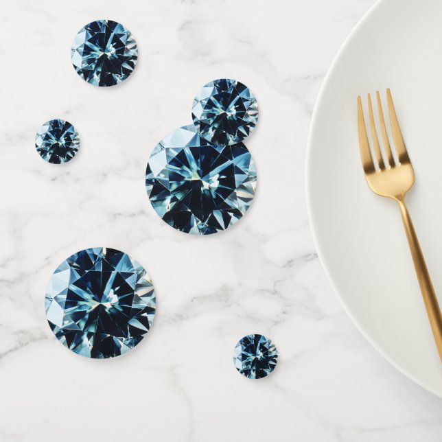 Light Sapphire Gem Muster Konfetti (Gruppe)