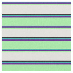 Light Sea Green, Indigo, Green, Light Cyan & Black Stoff