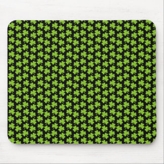 Light Shamrocks Black Mousepad