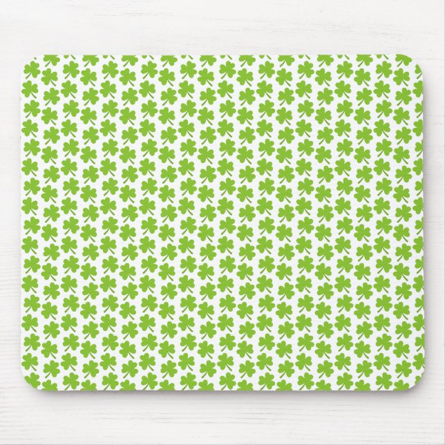 Light Shamrocks White Mousepad (Vorne)