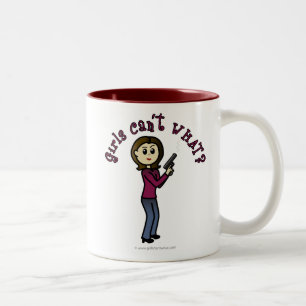 Light Sharpshooter Girl Zweifarbige Tasse