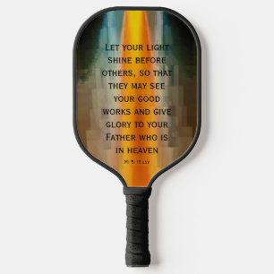 Light Shine Scripting Pickleball Paddle