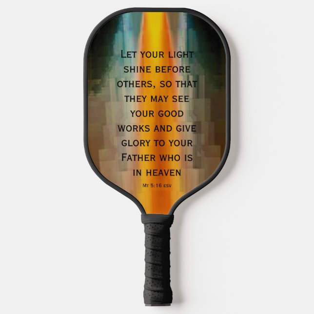 Light Shine Scripting Pickleball Paddle (Vorderseite)