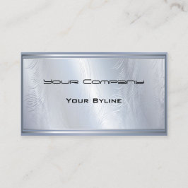 Light Silver Abstrakt Textured Business Card Visitenkarte
