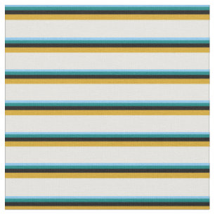 Light Sky Blue, Aquamarin, Black, Goldenrod, Minze Stoff