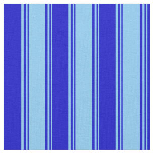 Light Sky Blue & Blue Muster Stoff