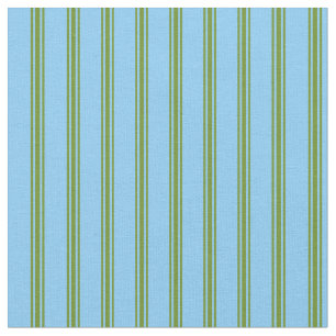 Light Sky Blue & Green Colos Muster Stoff