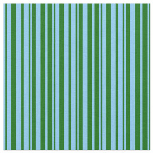 Light Sky Blue und Dark Green Colos Muster Stoff