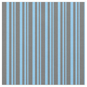 Light Sky Blue und Dim Gray Striping Muster Stoff