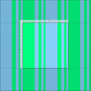 Light Sky Blue und Green Colos Streifen Stoff