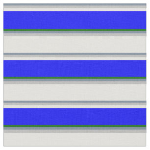 Light Slate Grau, Grau, Light Cyan, Blue & Green Stoff