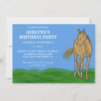 Light Sorrel Brown Pferde Geburtstagsparty