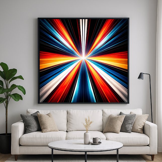 Light Speed Stripes Art Poster (Von Creator hochgeladen)