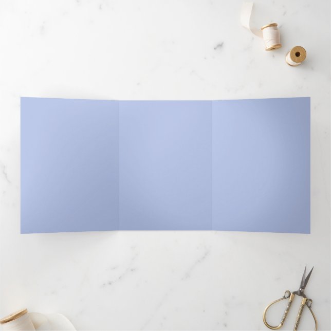Light Steel Blue Dreifach Gefaltete Karte (Innenseite)