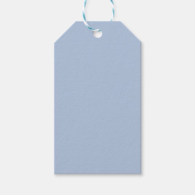 Light Steel Blue Solid Color Geschenkanhänger (Vorderseite)
