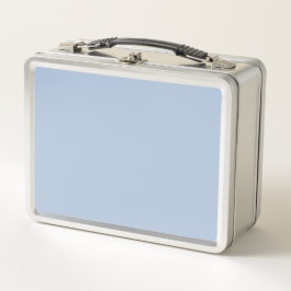 Light Steel Blue Solid Color Metall Brotdose