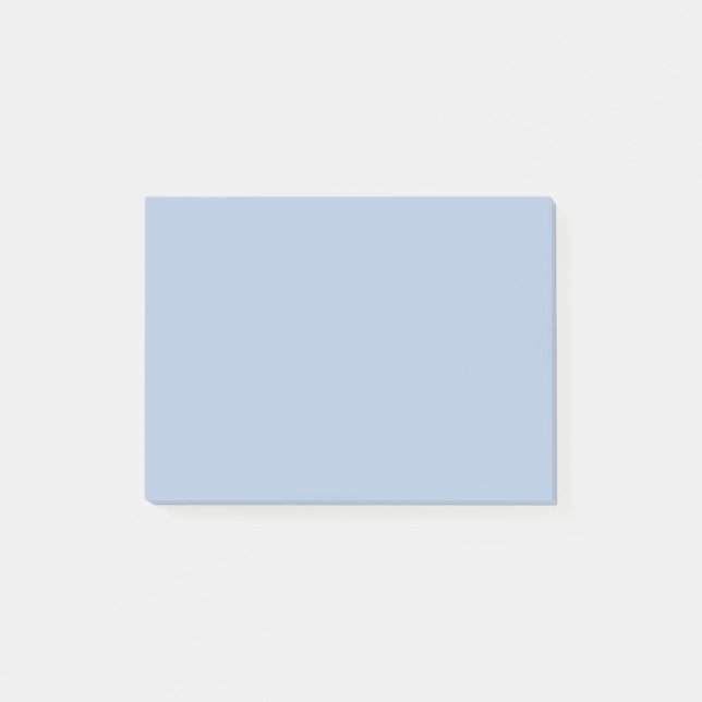 Light Steel Blue Solid Color Post-it Klebezettel (Vorderseite)