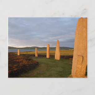 Light Stone Sunset Postkarte
