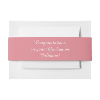 Light Strawberry Pink anpassbar Einladungsbanderole