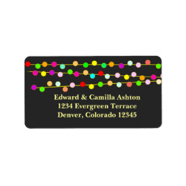 Light Strings Anpassbare Weihnachtsadressen Adressaufkleber