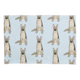 Light Tan German Shepherd Dogs Pattern Kissenbezug