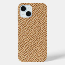 Light Tan Leather Textured Phone Case
