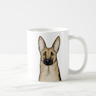 Light Tan und Black German Shepherd Kaffeetasse