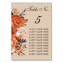 Light Terracotta and Burnt Orange Wedding