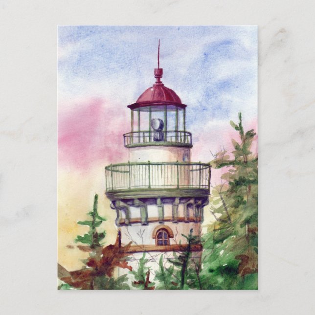Light The Way Lighthouse Postcard Postkarte (Vorderseite)