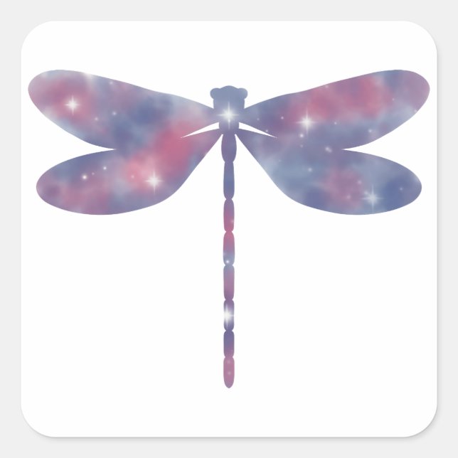 Light Thin Dragonfly Starscape Sticker (Vorderseite)