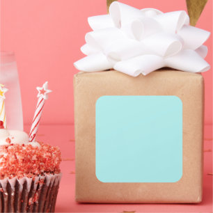 Light Türkise Large Square Sticker