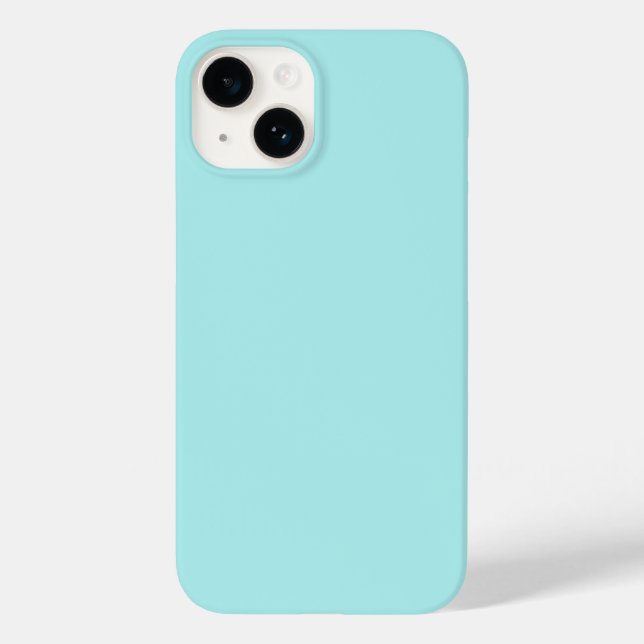 Light Turquoise iPhone 14 Fall Case-Mate iPhone 14 Hülle (Rückseite)