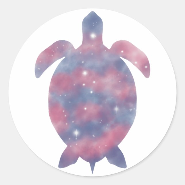 Light Turtle Starscape Sticker (Vorderseite)