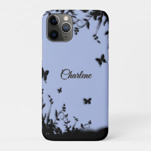 Light Ultramarine Butterfly Garden Persönlicher Na Case-Mate iPhone Hülle