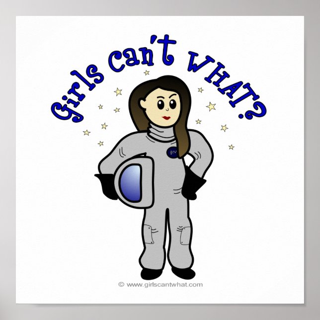 Light Woman Astronaut Poster (Vorne)