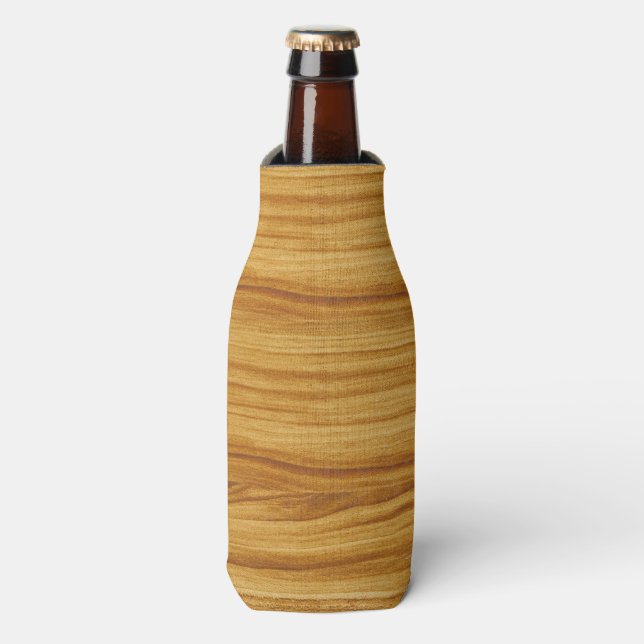 Light Wood Grain Flaschenkühler (Flaschenvorderseite)
