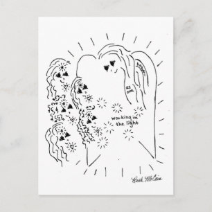 "Light Workers Ansammlung Postcard" Postkarte