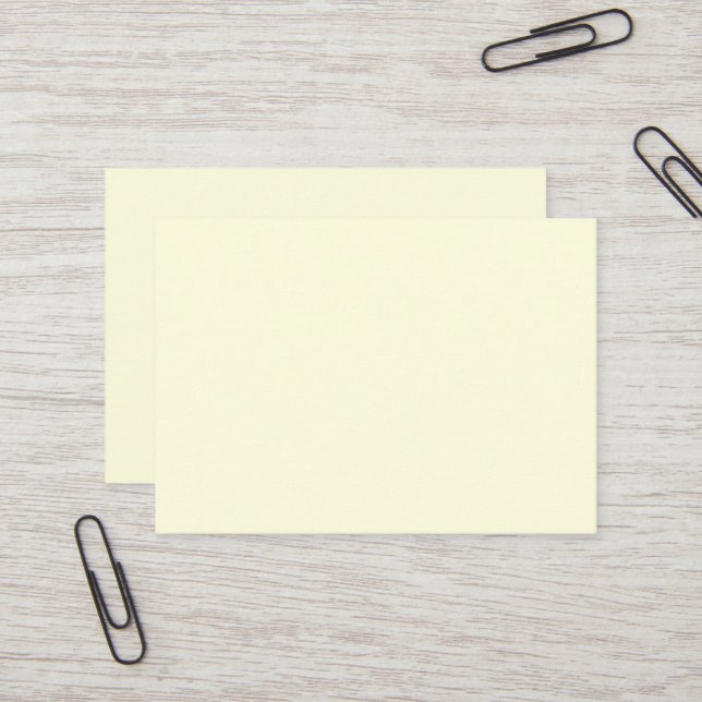 Light Yellow Mighty Business Card Visitenkarte (Vorderseite/Rückseite Beispiel)